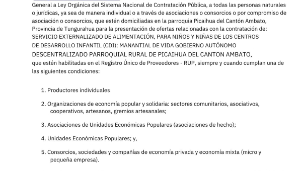 CONVOCATORIA
